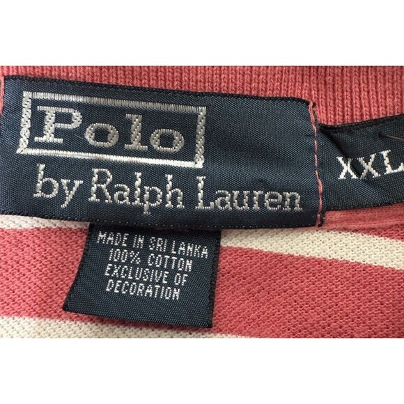 Y2K Polo Ralph Lauren Mens XXL Striped Polo Shirt bundle Small Pony Colorful - Picture 3 of 7